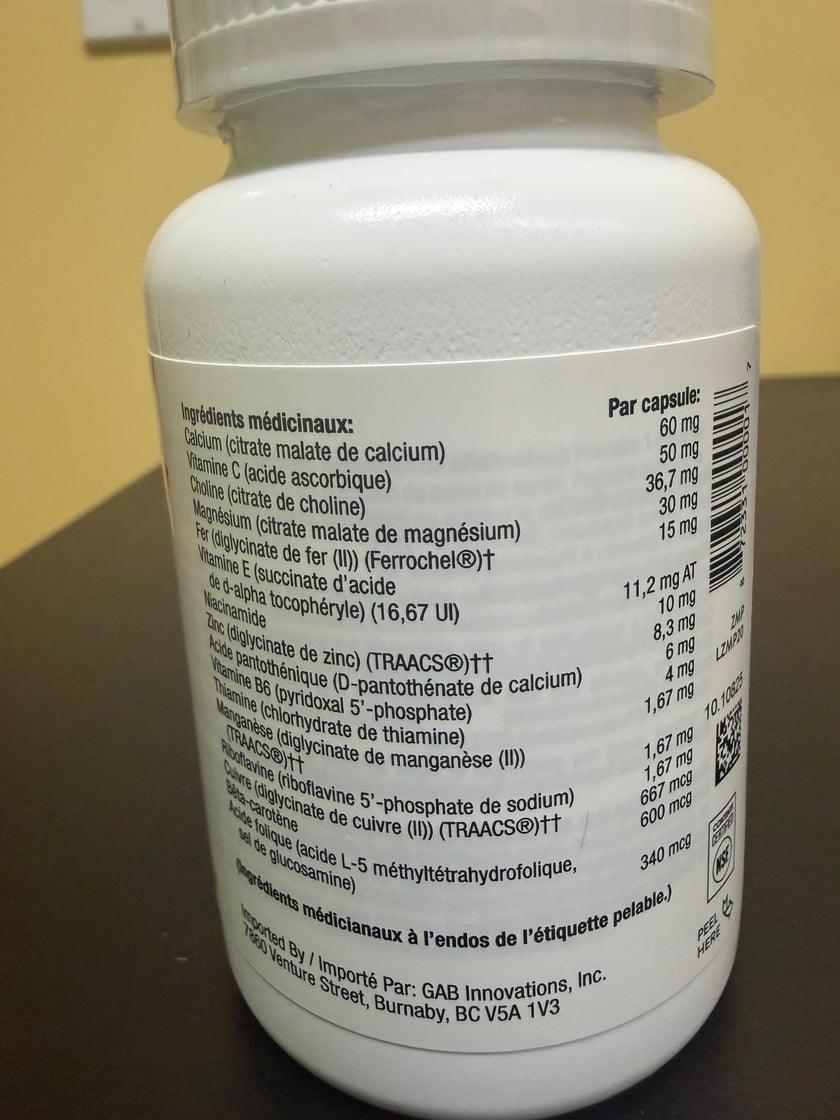 THORNE - Basic Prenatal - Folate Multivitamin for Pregnant and Lactating Women - 90 Capsules - 30 Servings 🍁 All In One Marketplace Canada