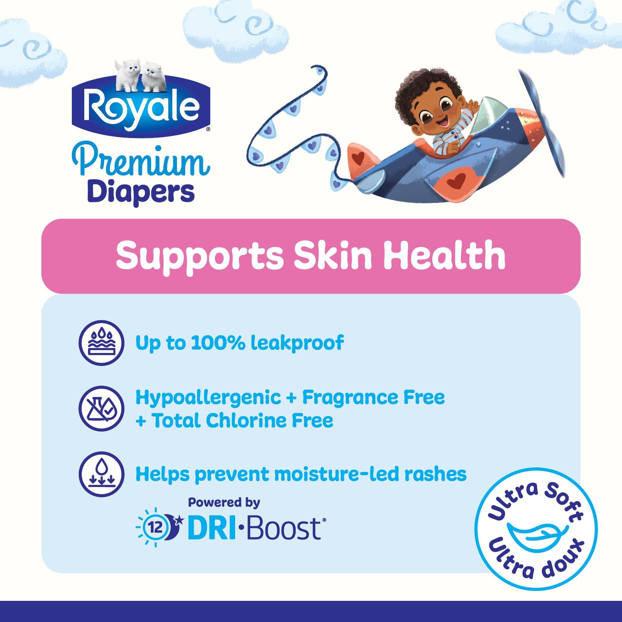 Royale Premium Diapers, Size NB (Up to 10 lb), 84 Count, Disposable Baby Diapers 🍁 All In One Marketplace Canada