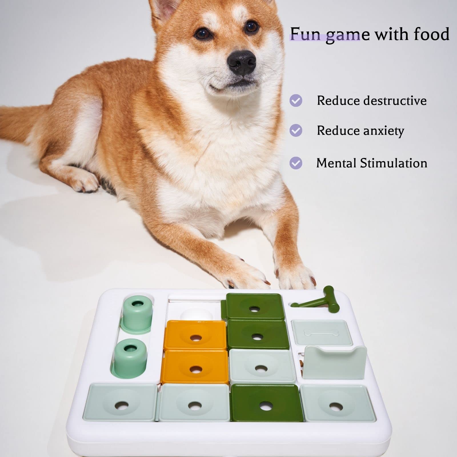 Barkwhiz Dog Treat Feeder Toy,Interactive Dog Toys Various Levels of Play, Slow Feeder for Dogs Mental Stimulation, Puzzle for Dog, Dog Toys for Large Medium Small Dogs 🍁 All In One Marketplace Canada