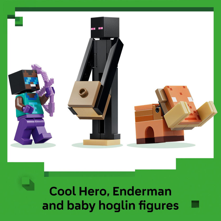 LEGO Minecraft Nether & End Portal Journey Building Toy for Boys & Girls - Video Game Playset & Toy Figures for Kids, Ages 7+ - W/Cool Hero Minifigure - Gift Idea for Birthdays - 21584 🍁 All In One Marketplace Canada