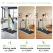 Walking Pad Treadmill with Handle Bar, 3.0HP Portable Small Walking Treadmills for Home Small, 0.6-7.6MPH Compact Treadmill for Exercising, Under The Desk Mini Treadmills with Incline, Model V407 🍁 All In One Marketplace Canada