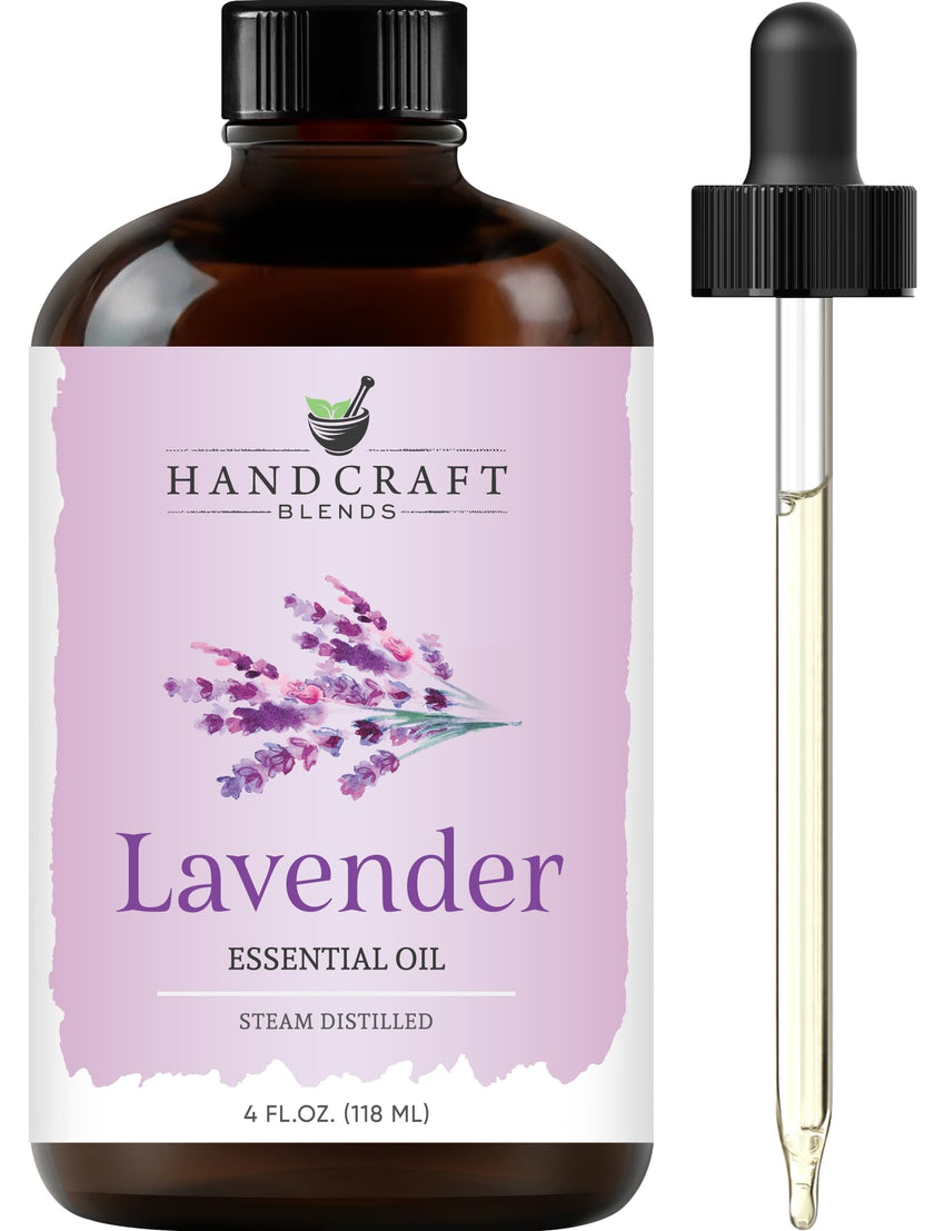 Handcraft Lavender Essential Oil - 100% Pure and Natural - Premium Therapeutic Grade with Premium Glass Dropper - Huge 4 fl. Oz 🍁 All In One Marketplace Canada
