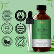 AVD Organics Tea Tree Oil | 100% Pure and Natural Tea Tree Essential Oil for skin | for Nail Fungus Face Aromatherapy Home Diffusers Carrier | 3.38 fl. Oz 🍁 All In One Marketplace Canada