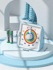 LIORQUE Visual Timer 60 Minute Countdown Timer for Kids Autism with Rainbow Pattern Design, Silent Time Management Tool, No Ticking 🍁 All In One Marketplace Canada