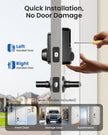 Veise KS01B Keypad Door Lock with 2 Lever Handles Set, Matte Black 🍁 All In One Marketplace Canada