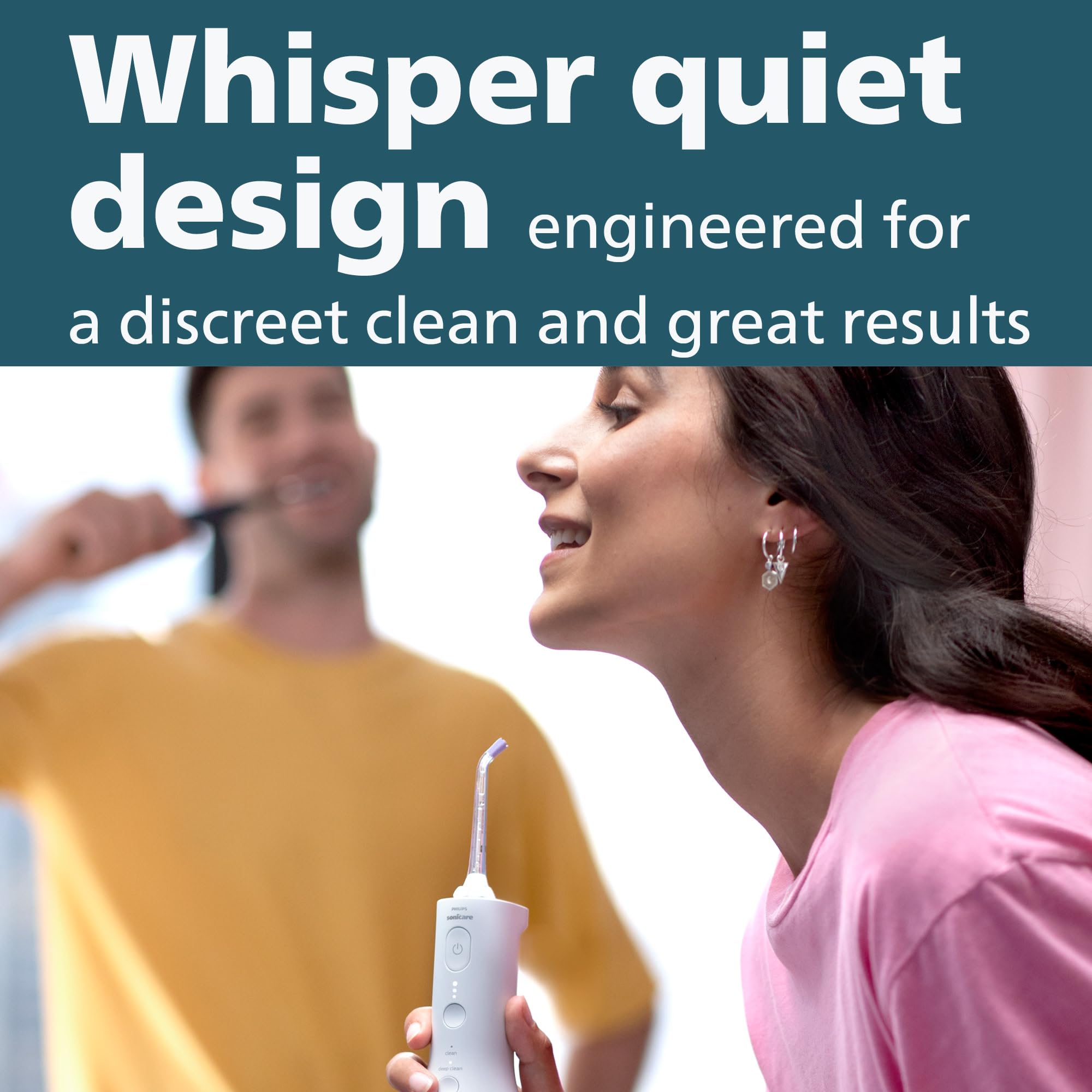 Philips Sonicare Power Flosser 3000 Cordless, Oral Irrigator Quad Stream technology and whisper quiet, White, HX3826/21 🍁 All In One Marketplace Canada