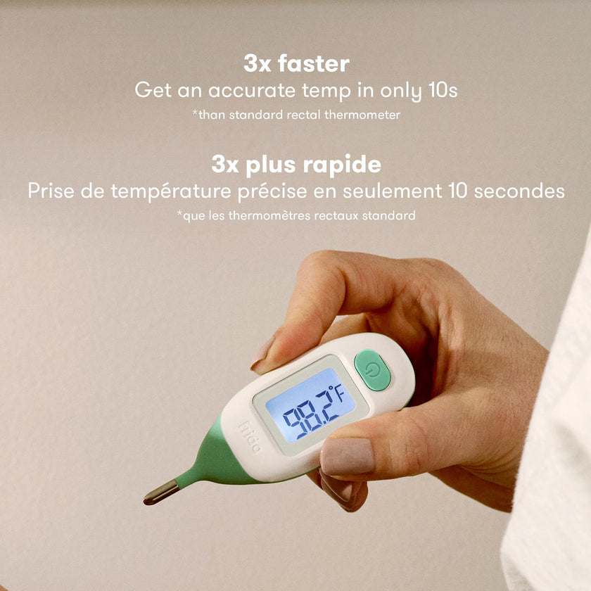 Frida Baby Rectal Thermometer for Babies, Digital Fever Thermometer for Babies, Newborns & Infants, Quick & Accurate Temperature Check, Water Resistant, Clear Case, Memory Holds Last 10 Readings 🍁 All In One Marketplace Canada