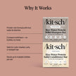 Kitsch Rice Water Protein Solid Shampoo and Conditioner Set for Hair Growth – Strengthening Hair Care Duo w/Rice Protein & Vitamins for Damage Repair – Paraben, Sulfate & Silicone Free – 2 Pack 🍁 All In One Marketplace Canada