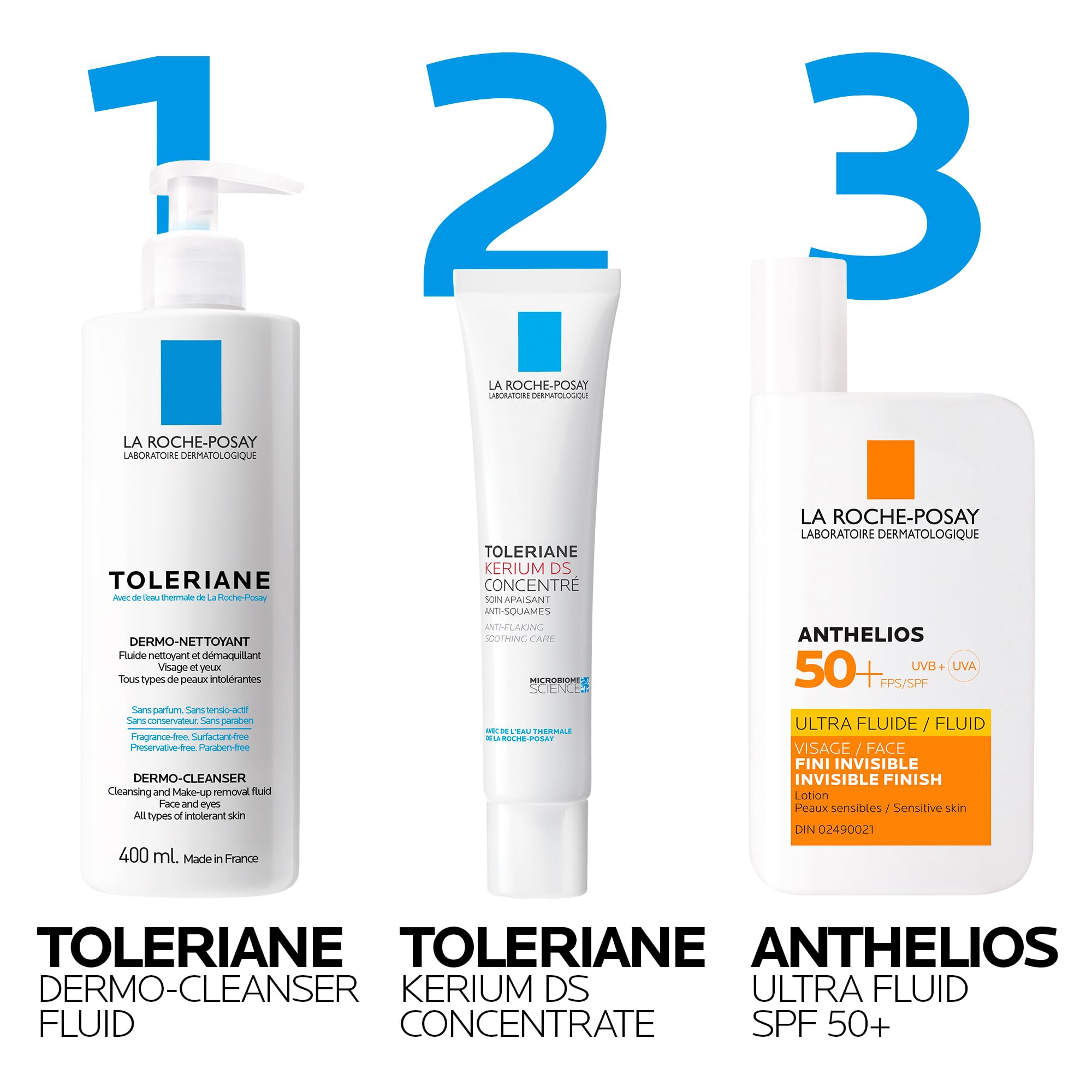 La Roche Posay Face Moisturizer, Toleriane Kerium DS Concentrate Moisturizer for Oily, Flaky, Red Skin. Hydrating Oil-Free Lotion, Suitable for Sensitive Skin & Dermatologist Recommended, 40mL 🍁 All In One Marketplace Canada