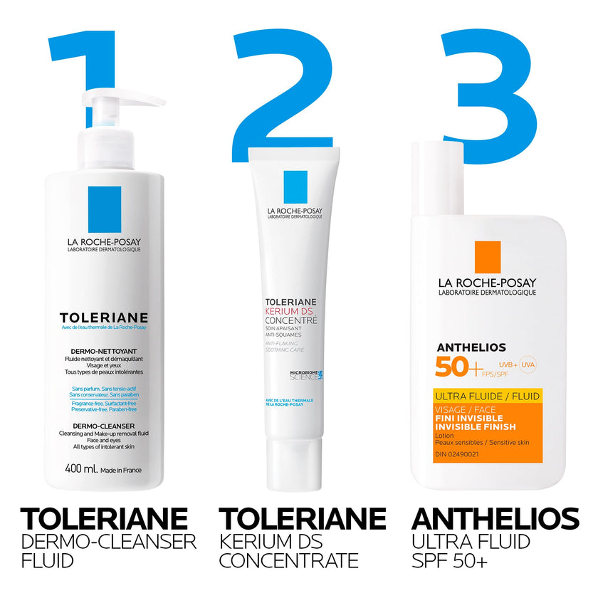 La Roche Posay Face Moisturizer, Toleriane Kerium DS Concentrate Moisturizer for Oily, Flaky, Red Skin. Hydrating Oil-Free Lotion, Suitable for Sensitive Skin & Dermatologist Recommended, 40mL 🍁 All In One Marketplace Canada