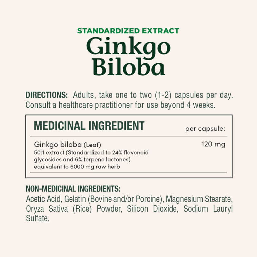 NATURE'S BOUNTY Gingko Biloba, 120 mg, Value Size, Helps to Enhance Cognitive Function, 180 Capsules, 78.5 g 🍁 All In One Marketplace Canada