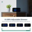 Odokee Digital Dual Alarm Clock for Bedroom, Easy to Set, 0-100% Dimmer, USB Charger, 5 Sounds Adjustable Volume, Weekday/Weekend Mode, Snooze, 12/24Hr, Battery Backup, Compact Clock for Bedside(Blue) 🍁 All In One Marketplace Canada