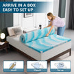 SakuraHome 2 Inch Memory Foam Mattress Topper, Soft Gel Infused Mattress Pad, Bed Topper, CertiPUR-US Certified, Queen Size 🍁 All In One Marketplace Canada