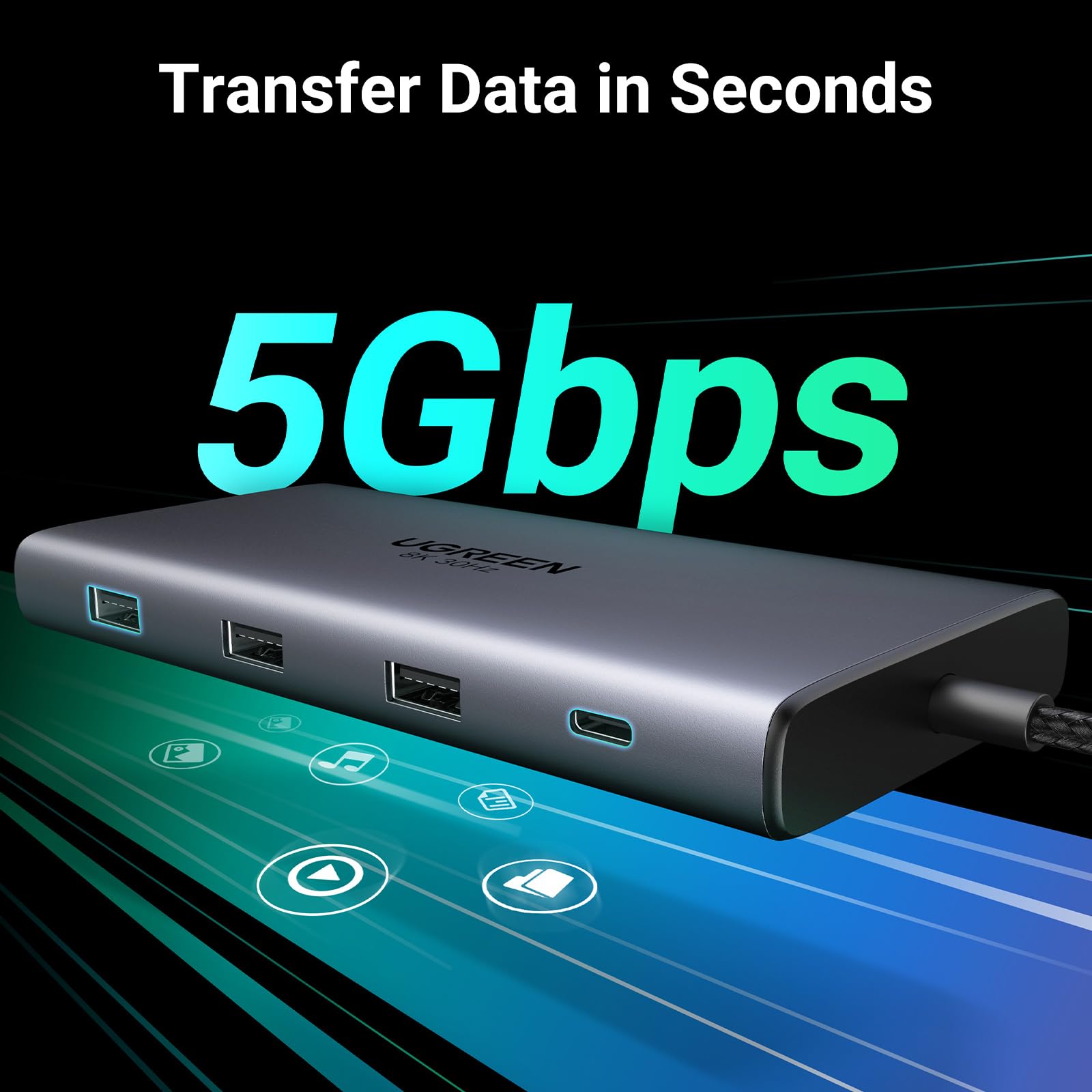 UGREEN 10 in 1 Docking Station for Laptop Dual Monitor, Revodok Pro 210 with Single 8K@30Hz, Dual 4K@60Hz, 100W PD, 1Gbps Ethernet, SD/TF, 5Gbps USB, USB C Hub for MacBook Air/Pro, ASUS, HP, XPS13&15 🍁 All In One Marketplace Canada