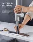 FORIOUS Kitchen Faucets with Pull Down Sprayer, Brushed Nickel, High Arc Single Handle Classic Stainless Steel Sink Faucet 1 or 3 Hole, Suitable for Farmhouse Camper Laundry Rv Bar 🍁 All In One Marketplace Canada