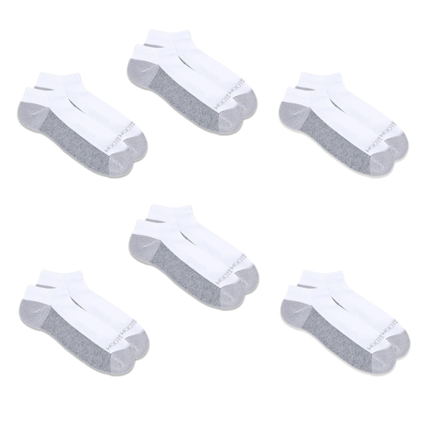 Fruit of the Loom mens 12 Pair Pack Dual Defense Cushioned Socks, White/Grey, 6-12 🍁 All In One Marketplace Canada