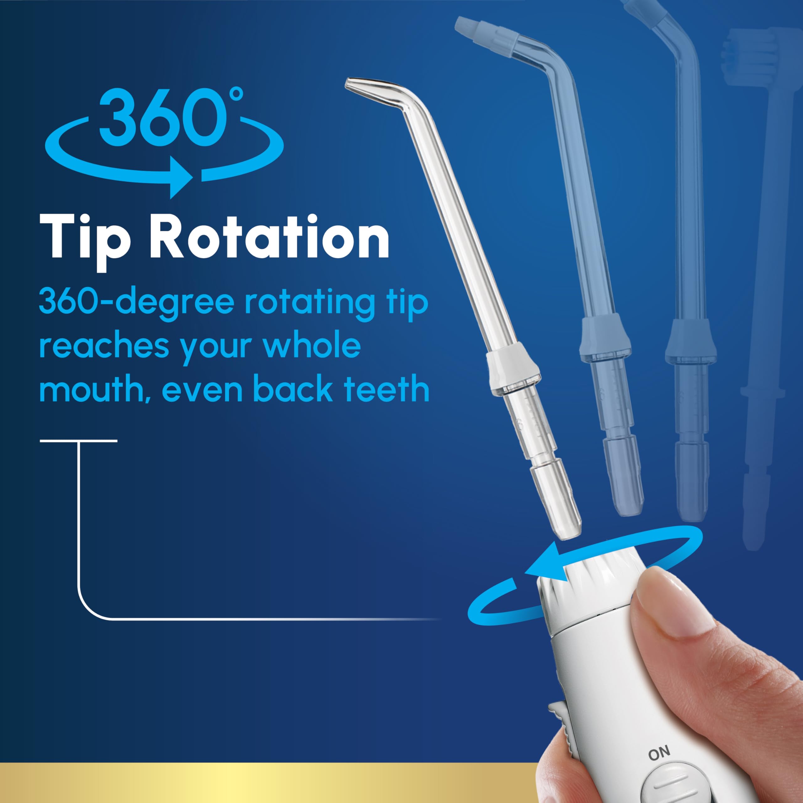 Waterpik Aquarius Water Flosser For Teeth Cleaning, Gums, Braces, Dental Care, Electric Power With 10 Settings, 7 Tips For Multiple Users & Needs, CDA Validated, White WP-660, Packaging May Vary 🍁 All In One Marketplace Canada