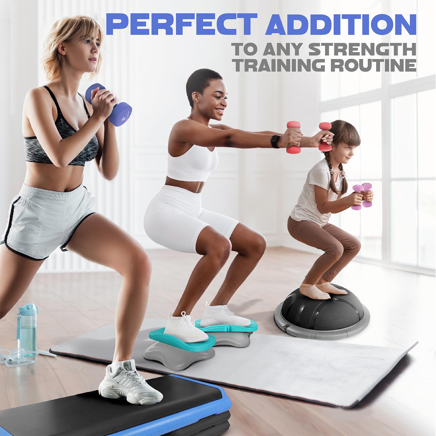Yes4All Dumbbell Neoprene, poids et haltere, Weight Set, Hand Weights for Women, Dumbbells Pair, Free Weights (D. Blue - 12lbs) 🍁 All In One Marketplace Canada