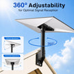 Gen 3 Mount for Starlink, 360° Adjustable Standard 4/4X Dish Wall Mount with Aluminum Adapter, Rust-Resistant Roof and Eave Mounting Kit for Outdoor Use 🍁 All In One Marketplace Canada