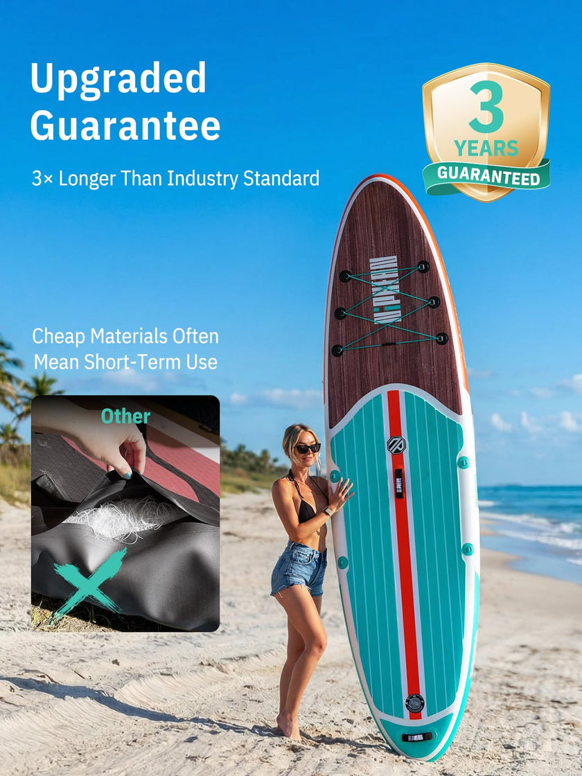Niphean Inflatable Stand Up Paddle Board with SUP Accessories, 10'6'' All-Round Inflatable SUP, Anti-Slip EVA Deck, Inflatable Paddle Board for Adults & Youth 🍁 All In One Marketplace Canada