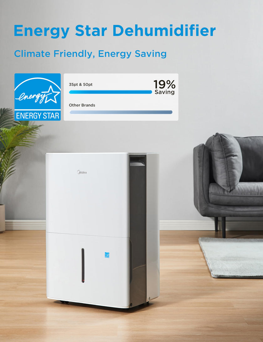 Midea Dehumidifier with Pump for Basement, Energy Star, WiFi, 50 Pint DOE 🍁 All In One Marketplace Canada
