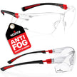 NoCry Clear Safety Glasses for Men and Women with Anti-Fog and Scratch Resistant Wrap Around Lenses, Adjustable Temples and Nose Pads — ANSI Z87 Certified Protective Eyewear with 100% UV Shielding 🍁 All In One Marketplace Canada