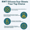 Silicone Scar Sheets, Silicone Scar Tape for Surgical Scars - 60