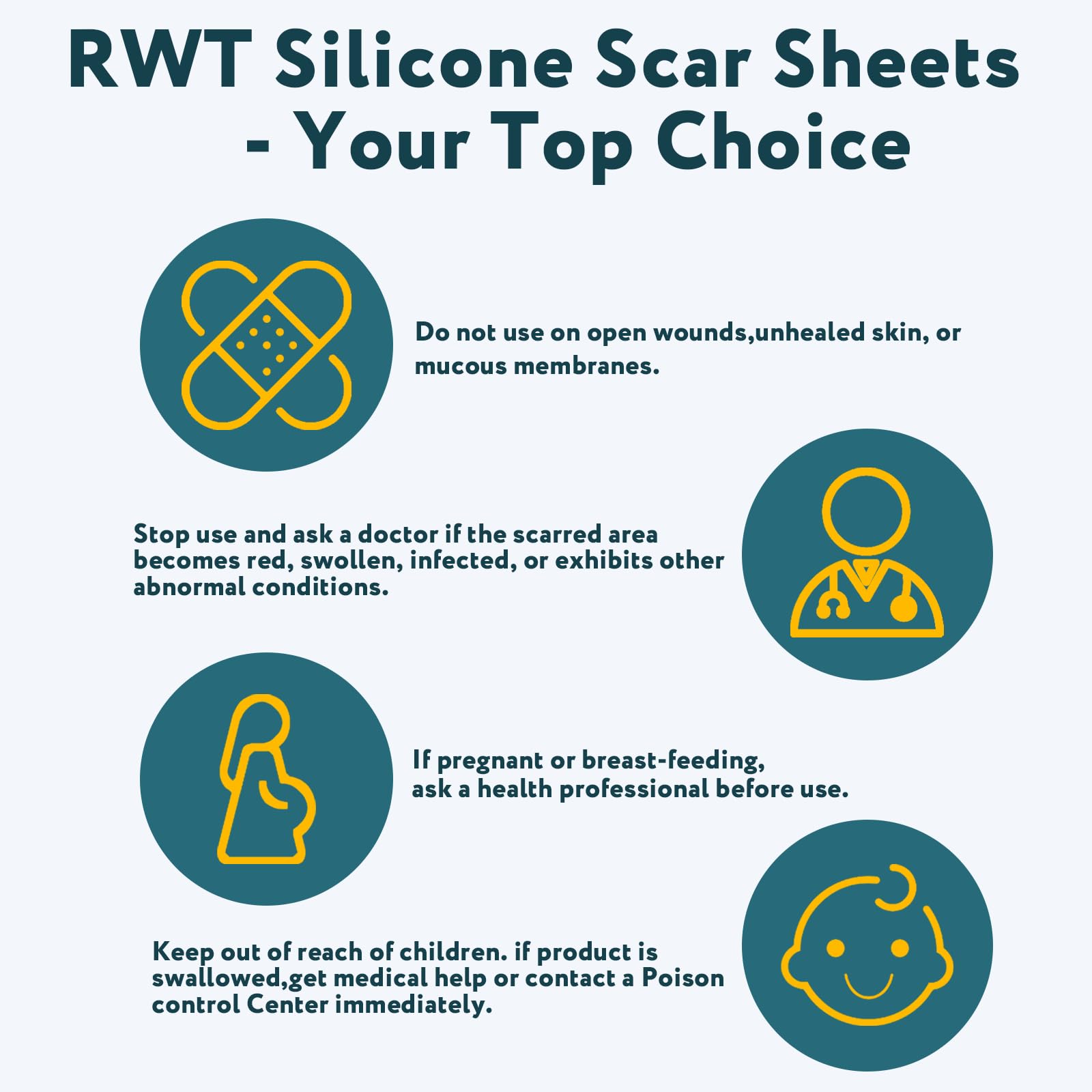 Silicone Scar Sheets, Silicone Scar Tape for Surgical Scars - 60