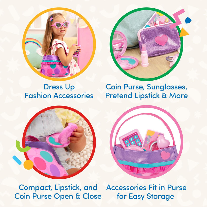 Battat Toy Purse, Play Circle Princess Purse Set, Dress-Up Play, Playset 🍁 All In One Marketplace Canada