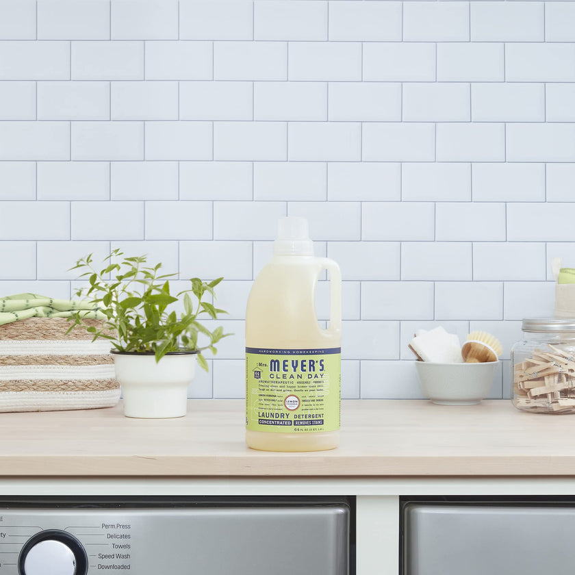 Mrs. Meyer's Clean Day Laundry Detergent, Lemon Verbena Scent, 1.8L (Packaging May Vary) 🍁 All In One Marketplace Canada