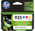 HP 935 Cyan, Magenta & Yellow Original Ink Cartridges, 3 Pack (N9H65FN)