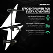 Newport Vessels NV-Series 46lb Thrust Saltwater Transom Mounted Trolling Electric Trolling Motor w/ LED Battery Indicator & 30