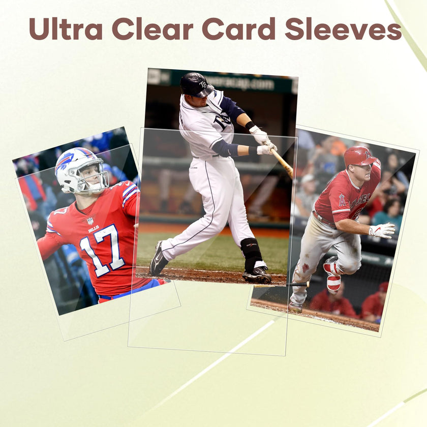 600 Counts Card Sleeves, Clear Trading Card Sleeves, Ultra Soft Hockey Cards Sleeves, Plastic Card Protector for Standard Cards Fit for MTG, Hockey, Sports, Game Cards 🍁 All In One Marketplace Canada