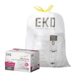 EKO Extra Strong 21 Gallon Large Trash Bags, Heavy-Duty Drawstring Kitchen & Household Garbage Bags (80L), Leak-Resistant, Fresh Floral Scent, Continuous Odor Control, 60 Count, Code G 🍁 All In One Marketplace Canada
