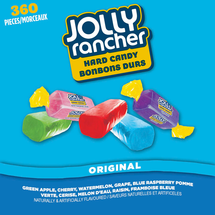 JOLLY RANCHER Assorted Hard Candy, 360 Count (2.26kg) – Individually Wrapped Fruity Candy for Gifts & Sharing 🍁 All In One Marketplace Canada