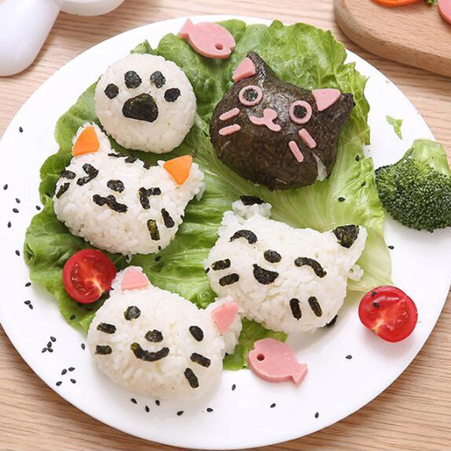 Japanese Kitty Rice Ball Mold Set