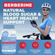 Berberine Supplement HCL 1000mg (2 x 500mg Vegan Capsules) | High Potency Berberine Supports Glucose, Fat Metabolism & Heart Health | Third Party Tested for Potency & Purity | Canadian Made, Quality Assured 🍁 All In One Marketplace Canada