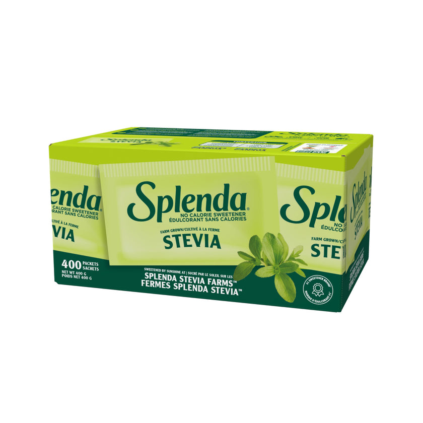 SPLENDA Stevia No Calorie Sweetener, Sugar Substitute Packets, 400 Count (Pack of 1) 🍁 All In One Marketplace Canada