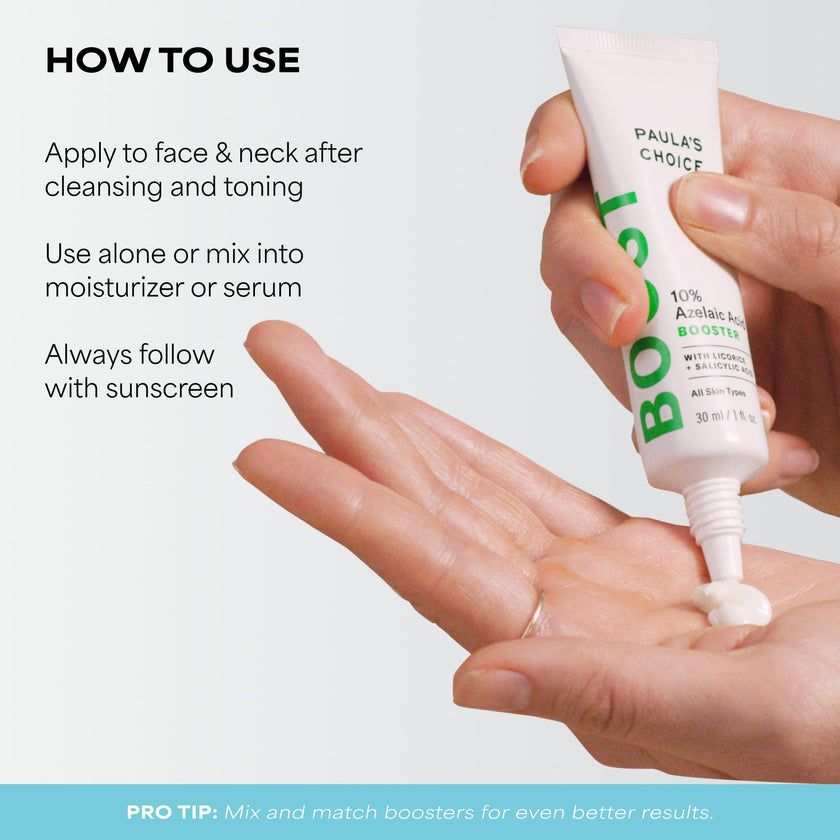 Paula's Choice BOOST 10% Azelaic Acid Booster Cream Gel, Licorice Extract & Salicylic Acid, Oil-Free Skin Serum, Fragrance-Free, 30 ml 🍁 All In One Marketplace Canada