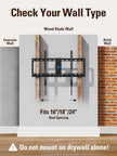 Mounting Dream Fixed TV Mount Low Profile for Most of 42-84 Inches TV Low Profile TV Wall Mount fits 16