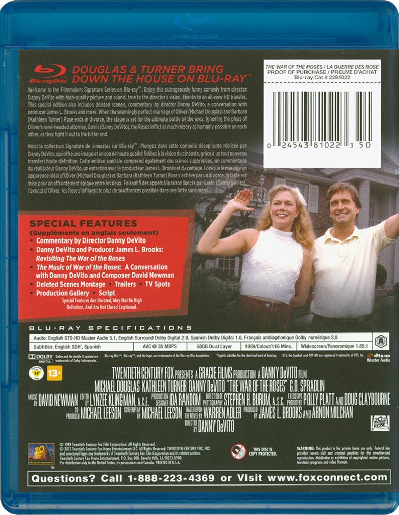 War of the Roses: Filmmaker Signature Series [Blu-ray] (Bilingual)