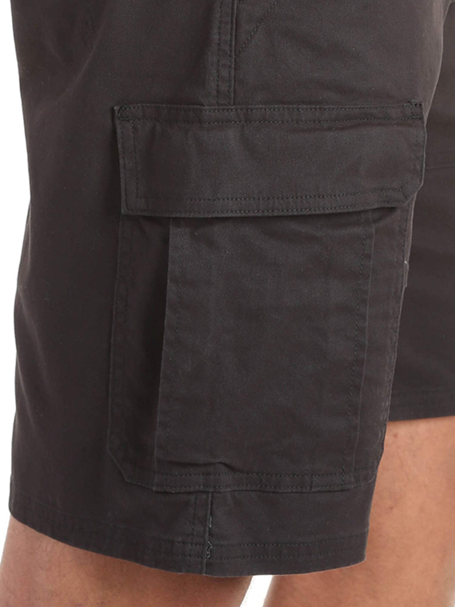 Wrangler Authentics Men's Classic Cargo Stretch Short, Black Twill, 34 🍁 All In One Marketplace Canada