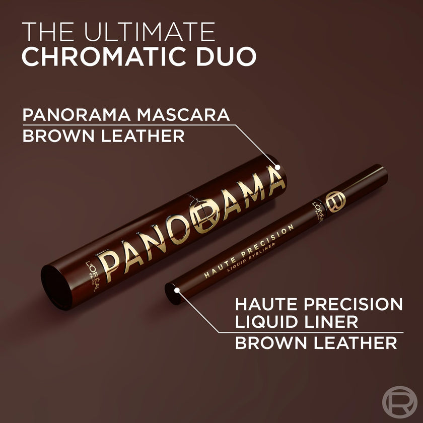 L’Oreal Paris Voluminous Panorama Chromatic Mascara, Volumizing and Lengthening Brown Mascara, Longwear, Smudge-Resistant and Washable, 705 Brown Leather 🍁 All In One Marketplace Canada