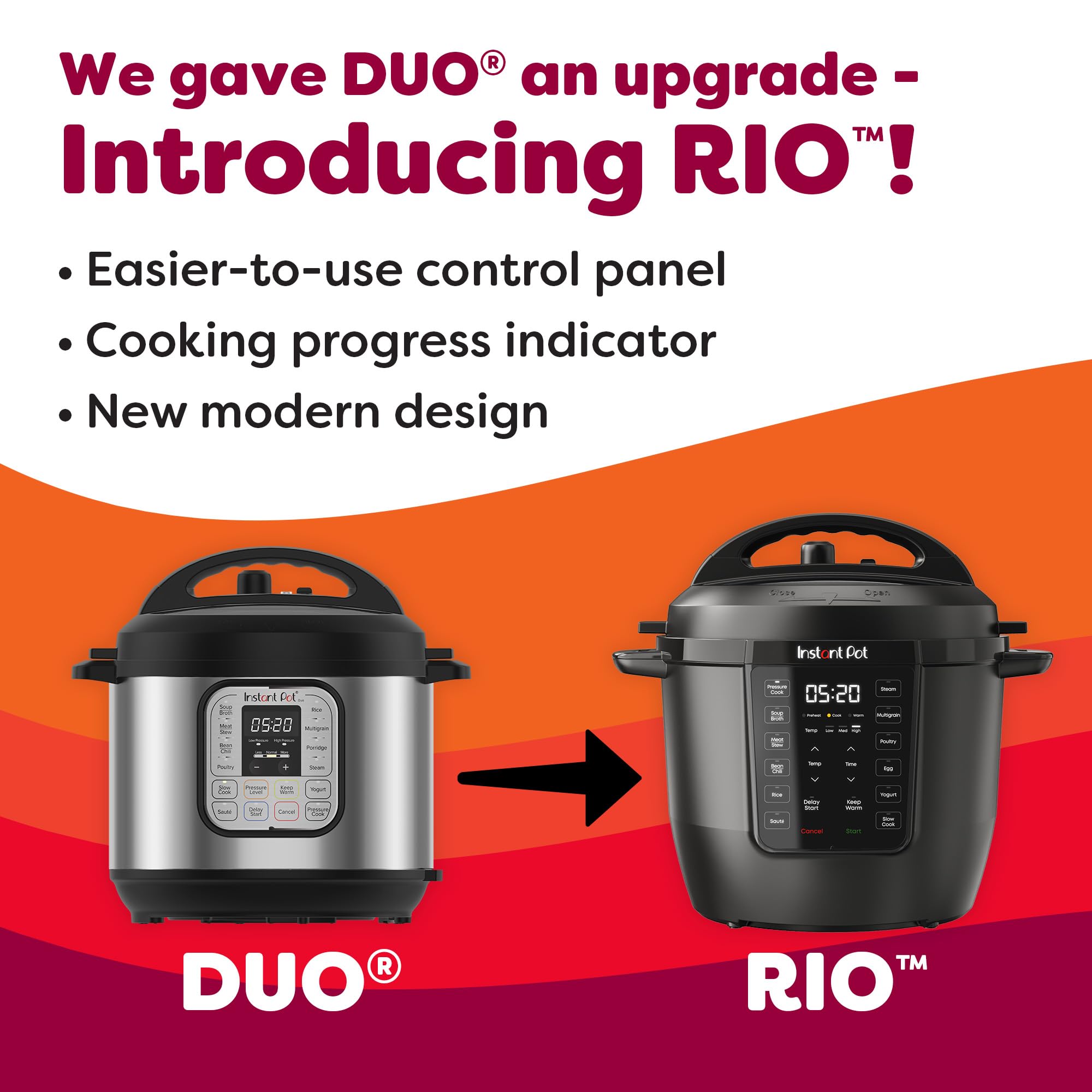 Instant Pot RIO, 7-in-1 Electric Multi-Cooker, Pressure Cooker, Slow Cooker, Rice Cooker, Steamer, Sauté, Yogurt Maker, & Warmer, Includes App With Over 800 Recipes, 6 Quart 🍁 All In One Marketplace Canada