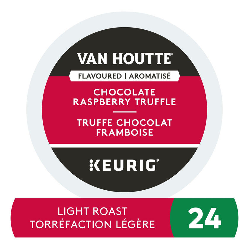 Van Houtte Raspberry Chocolate Truffle Coffee, K-Cup Portion Pack for Keurig Brewers (24 Count) 🍁 All In One Marketplace Canada