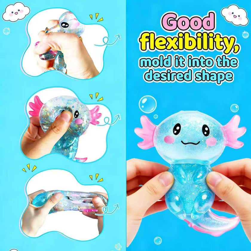 2Pcs Axolotl Squishy, Axolotls Design Squeeze Stress Ball, Axolotls Balls Sensory Stress for Party Favors Birthday Gift 🍁 All In One Marketplace Canada