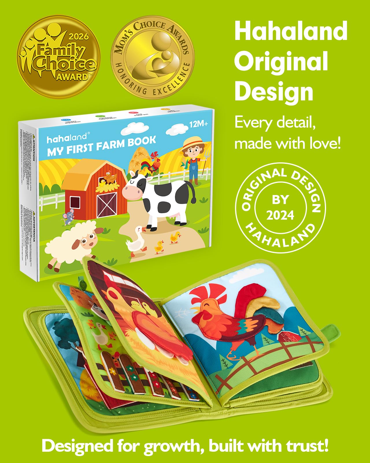 hahaland Busy Books for Toddlers 1-2 - Montessori Toddler Busy Board for 1 2 Year Old, 20 in 1 Quiet Book Educational Toddler Toys for 1 2 3 Year Old Boy Girls Gifts, Travel Toys for Toddlers 1-3 🍁 All In One Marketplace Canada