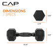 CAP Barbell 8 LB Coated Hex Dumbbell Pair with Black Handle 🍁 All In One Marketplace Canada