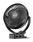 Koonie 10000mAh Clip on Fan Rechargeable, 8-Inch Battery Operated Desk Fan, USB Fan with 4 Speeds, Strong Airflow Sturdy Clamp for Golf Cart Office Desk Outdoor Travel Camping Tent Gym Treadmill,Black 🍁 All In One Marketplace Canada