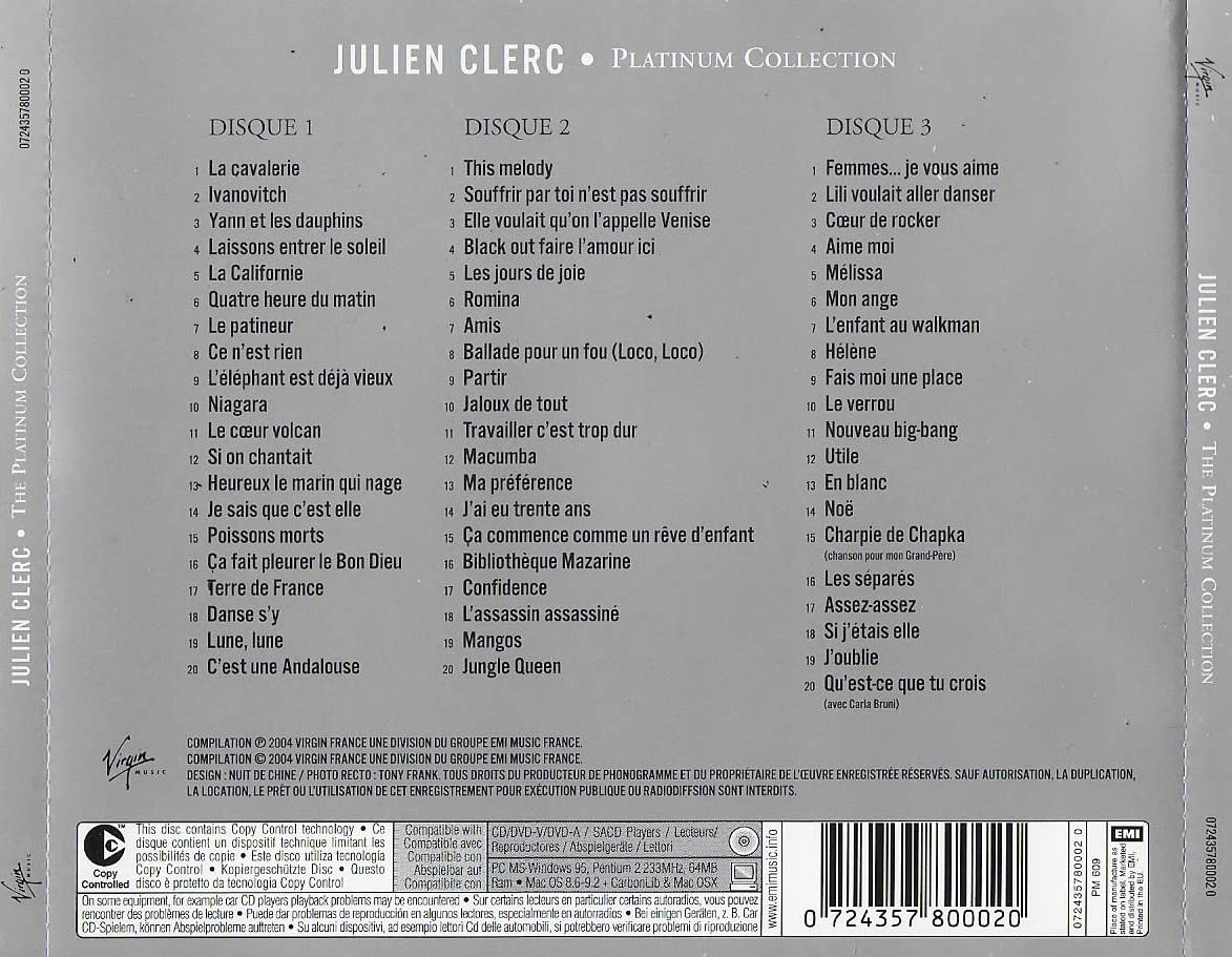 Platinum Collection - Julien Clerc